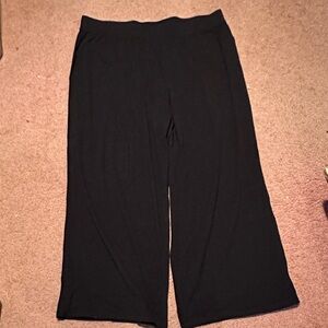 Women's Black Wide-Leg Pants Denim & Co XL